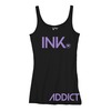 Women's Ink Addict Ink Tank Black/Lavender